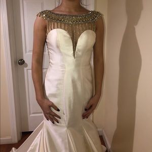 Ivory pageant gown